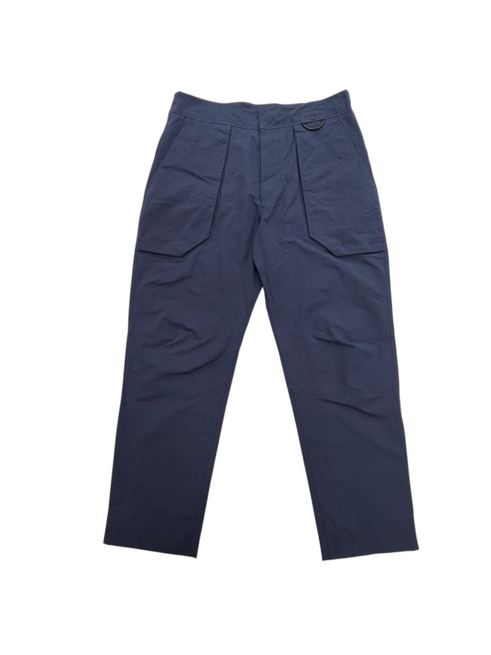 Dior Homme Rubber Logo Plate Button Fly Tapered Pants Navy 48